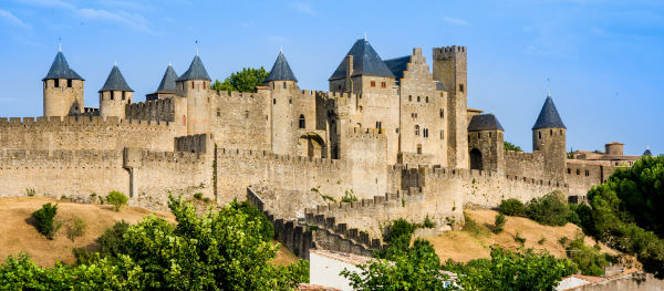 The impressive medieval city centre of Carcassonne; La Cité de Carcassonne