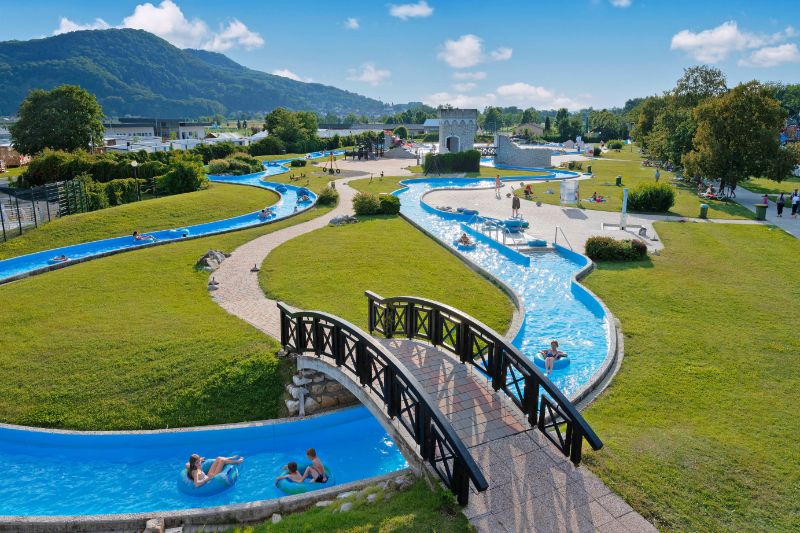 Lazy River auf dem Campingplatz Terme Catez