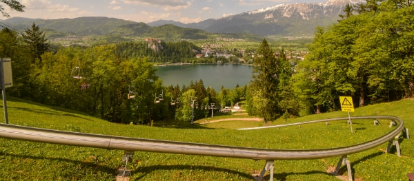 Toboggan at Lake Bled