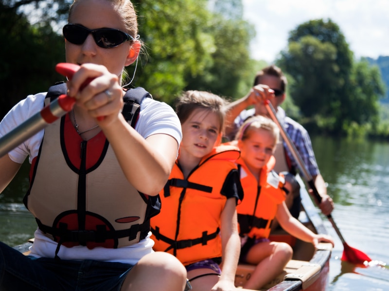 Kanoën en kajakken met kinderen is erg leuk