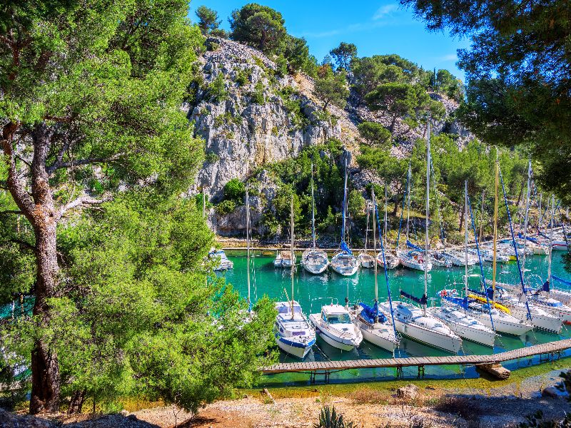 De bootjes van calanque de Port-Miou