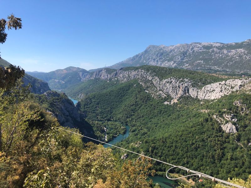 Uitzicht over de Cetinakloof