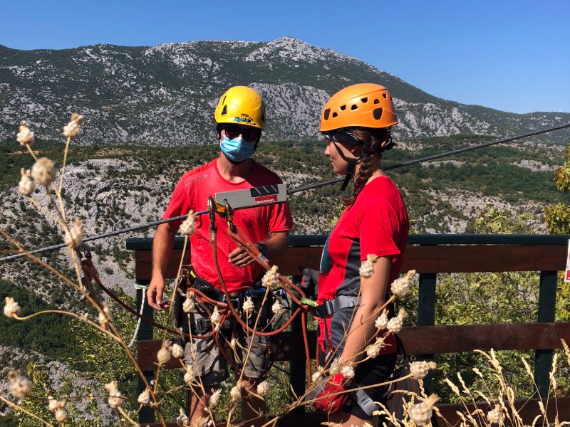 Zipline Cetina Kroatië