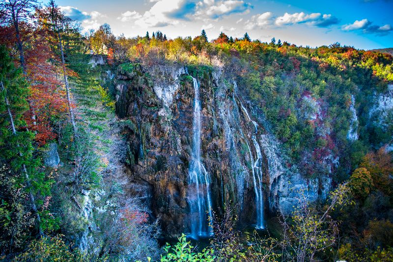 De grootste waterval van Nationaal Park Plitvicemeren: Veliki Slap