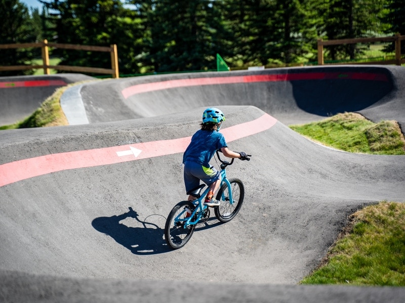 Camping met pumptrack