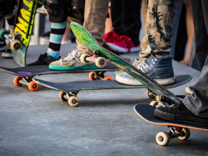 Skatepark bij de camping