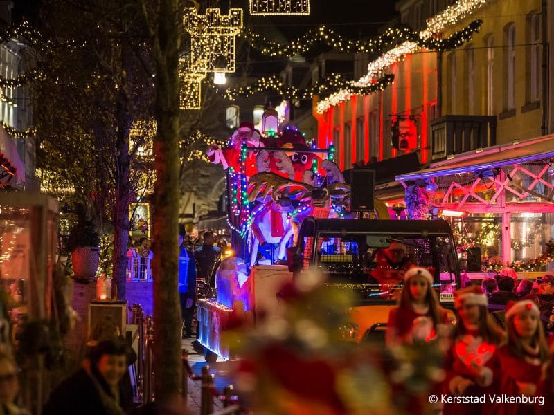 Kerstmarkten in Limburg. Kerststad Valkenburg