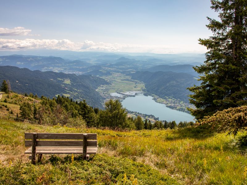 Uitzicht op Ossiacher see