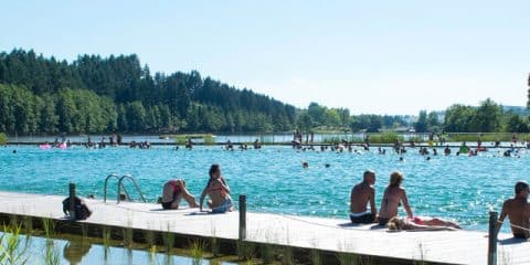 6x kamperen aan een rivier in Frankrijk