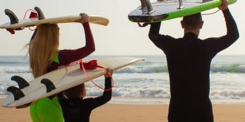 Met het gezin op surfvakantie in Frankrijk
