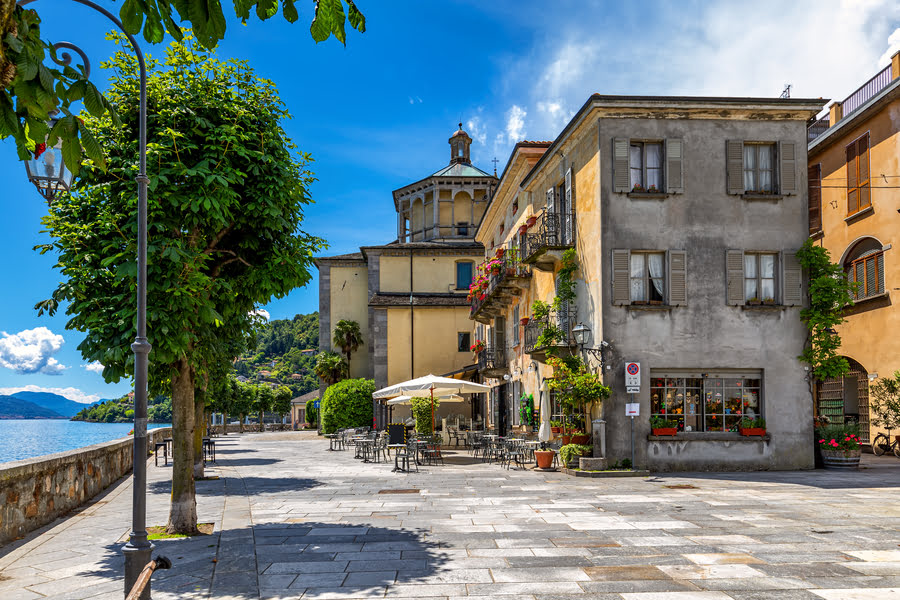 Het dorpje Cannobio, Italië