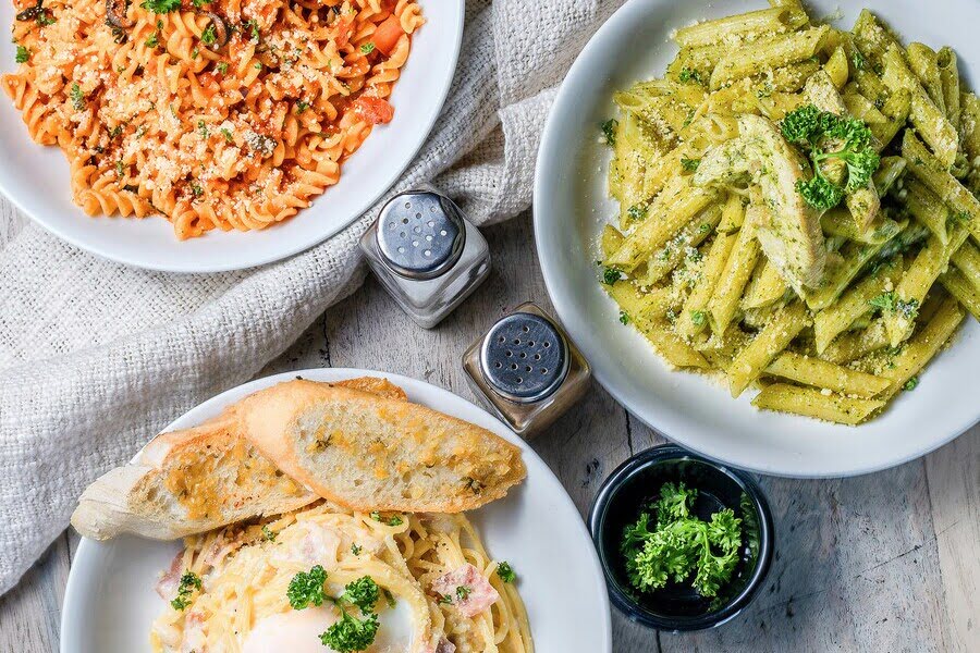 borden met pasta