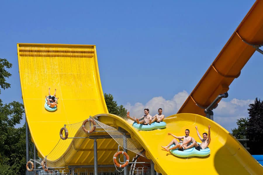 Waterattractie Toboggan Boomerang op Camping Terme Čatež