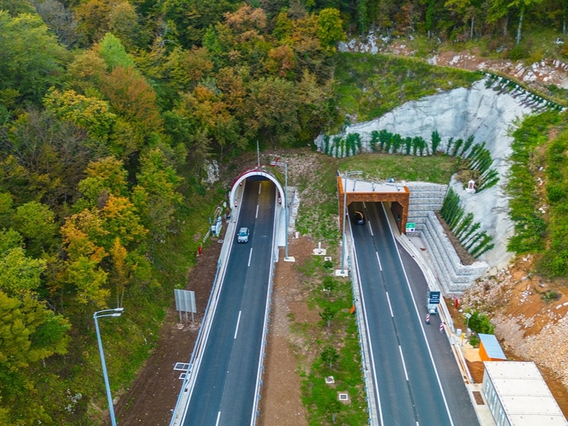 Učka-tunnel in Kroatië